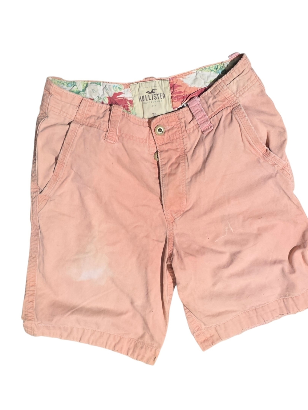 Hollister Pink Cotton Casual Shorts